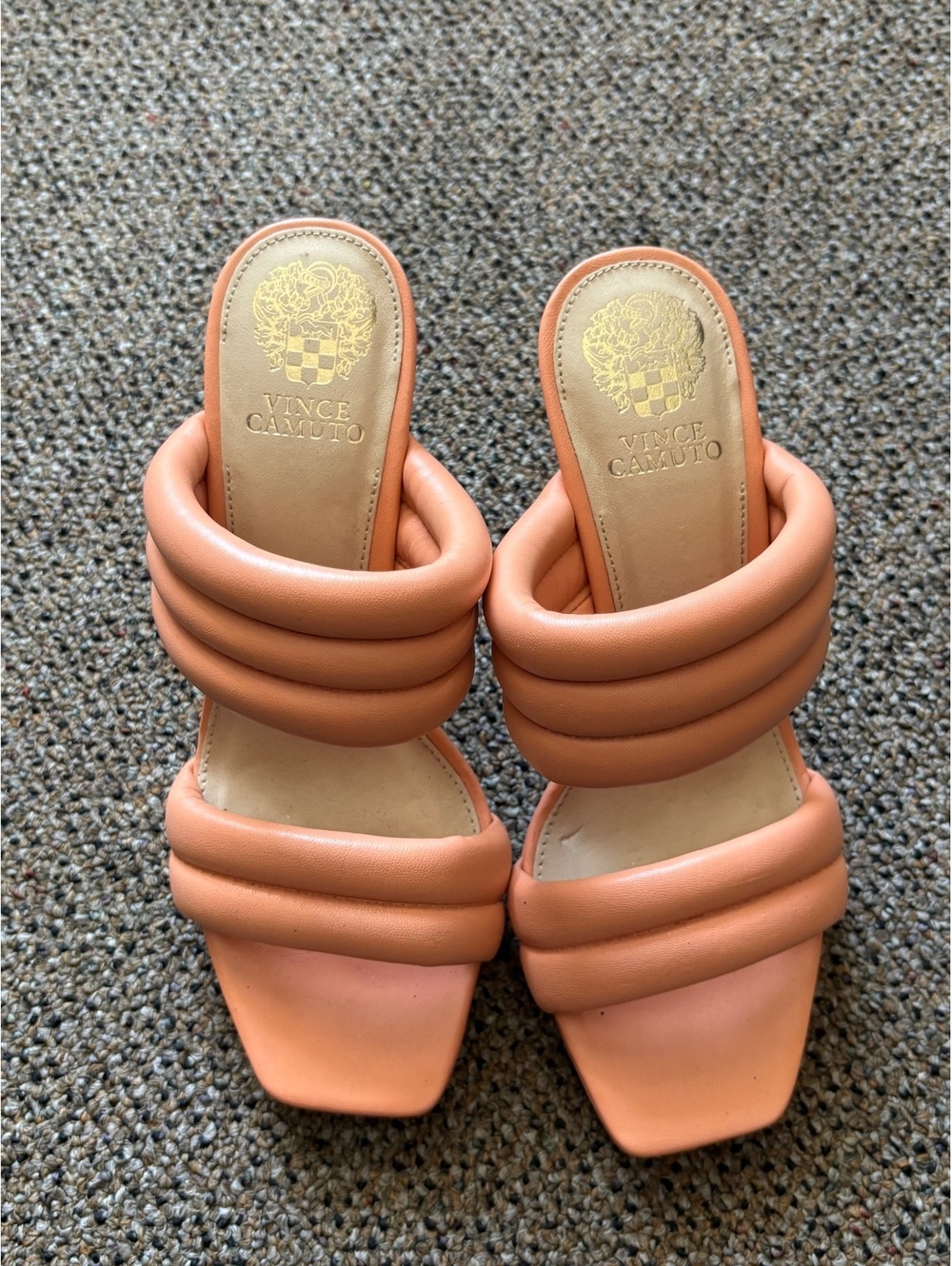 Vince Camuto Women's Strappy High Heel Sandals, Peach, Size 7.5
